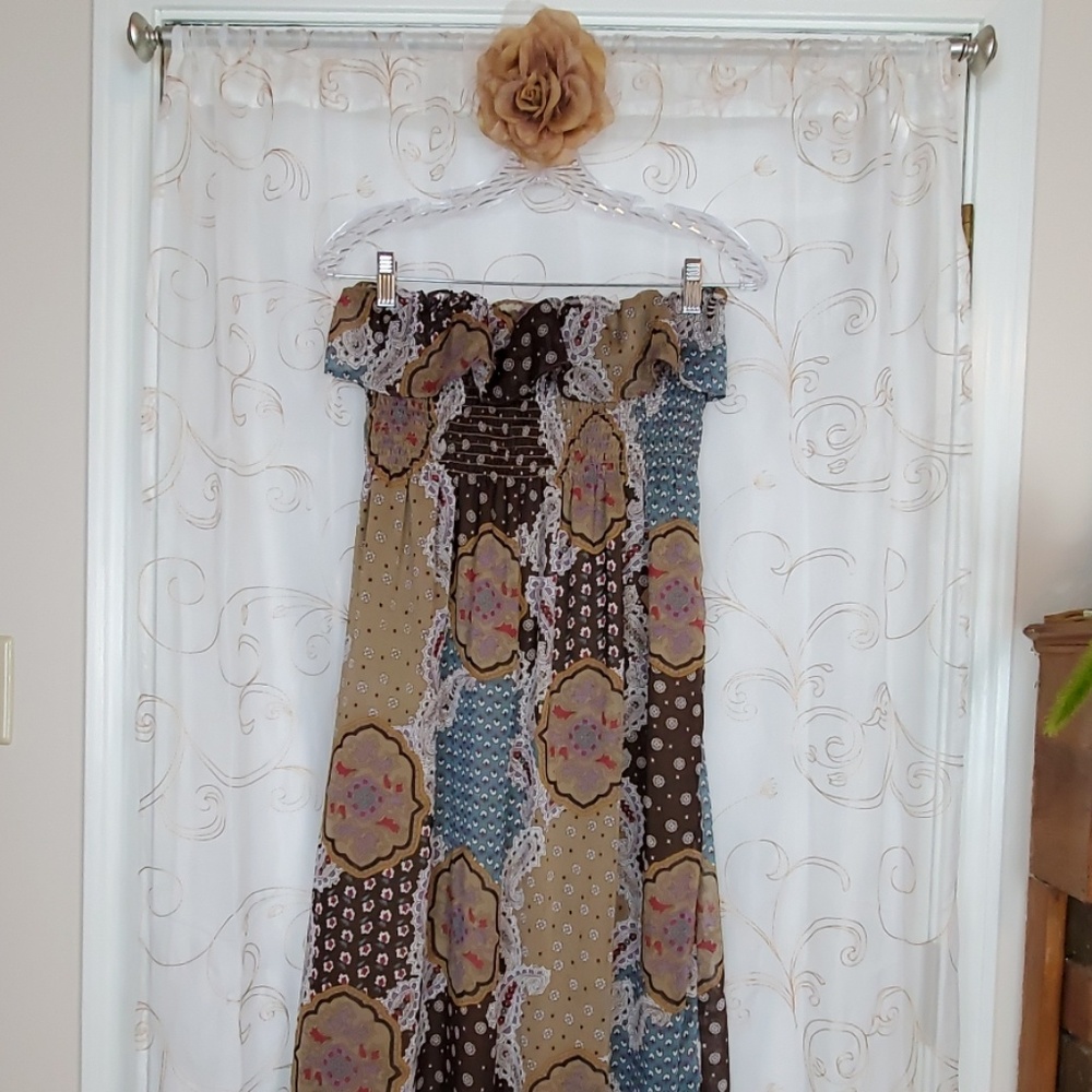 Bella Du Jour Strapless Maxi Sundress - Picture 2 of 7